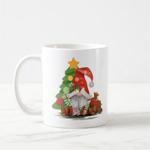 Santa Gnome- Funny Christmas Gnome Design T-Shirt Coffee Mug