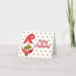 Santa Gnome Holiday Card