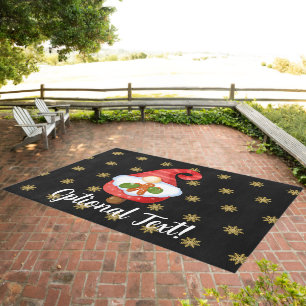 Santa Gnome  Outdoor Rug