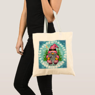 Santa gnome  tote bag