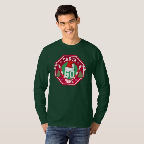 Santa Go Here T_Shirt