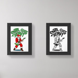 Santa Goes Heavy Wall Art Sets
