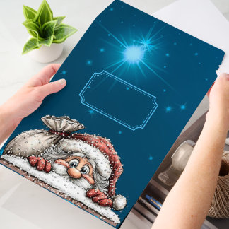 Santa Going Down the Chimney Envelope Mailers