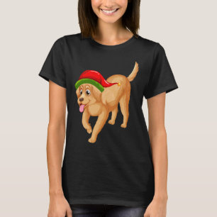 Santa Golden Retriever T-Shirt