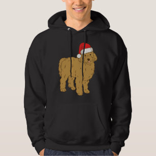 Santa Goldendoodle Winter Christmas Dog Mom Holida Hoodie