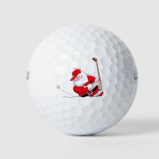 Santa Golf Ball