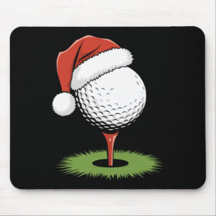 Santa Golf Ball For Christmas Golf Ball Christmas Mouse Pad