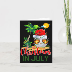 Santa Golf Ll Sungles And Xmas Lights Christmas In Card