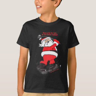 Santa golfing Christmas gifts. T-Shirt