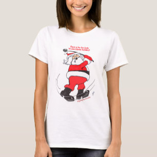 Santa golfing Christmas gifts. T-Shirt