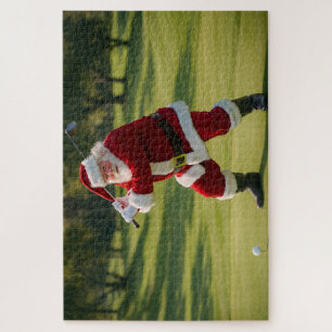 Santa Golfing Jigsaw Puzzle