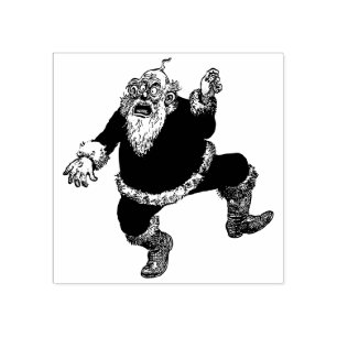 Santa gone crazy rubber stamp