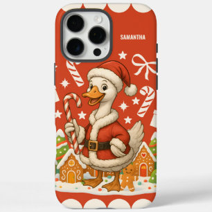 Santa Goose Christmas Holiday iPhone 16 Pro Max Case