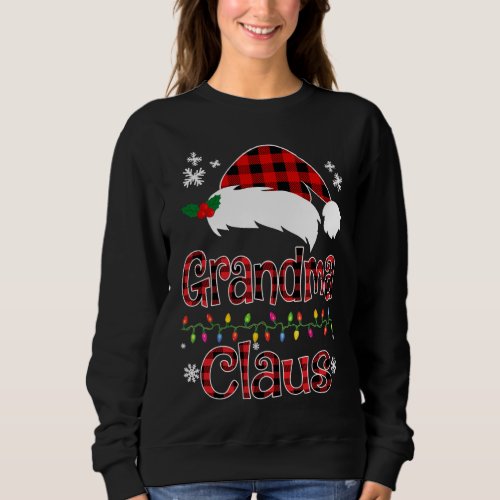 Santa Grandma Claus Christmas Matching Family Sweatshirt