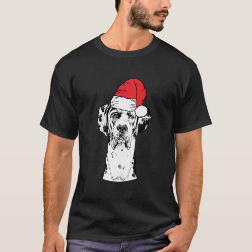 Santa Great Dane Dog Ugly Christmas T_Shirt