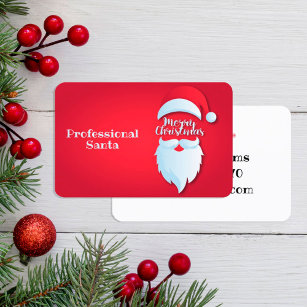 Santa Greetings Business Card