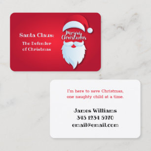 Santa Greetings Business Card
