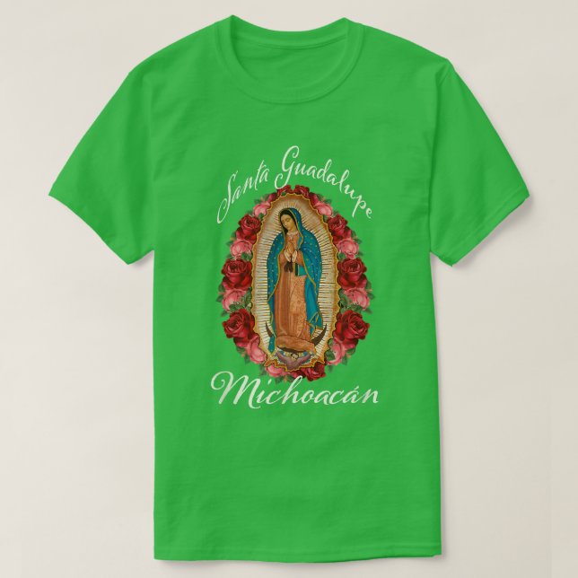 Santa Guadalupe Catholic Saint of Mexico, Americas T-Shirt (Design Front)