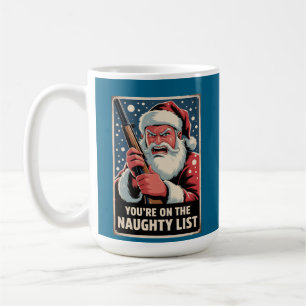 Santa Gun Naughty List Second Amendment Coffee Mug