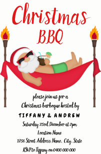 bbq christmas invitations zazzle