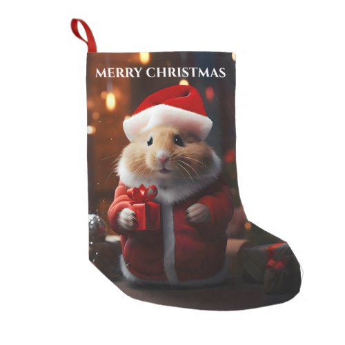 Santa Hamster Christmas Stocking