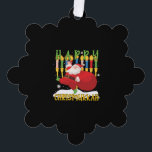 Santa Happy Chrismukkah Funny Hanukkah Christmas Ornament Card<br><div class="desc">Santa Happy Chrismukkah Funny Hanukkah Christmas</div>