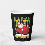 Santa Happy Chrismukkah Funny Hanukkah Christmas Paper Cups<br><div class="desc">Santa Happy Chrismukkah Funny Hanukkah Christmas</div>