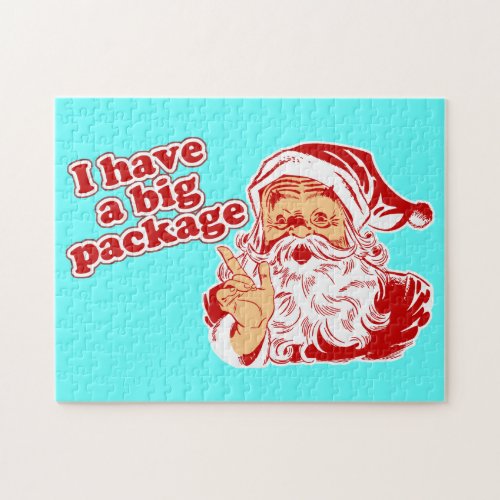 Santa Has a Big Package Jigsaw Puzzle