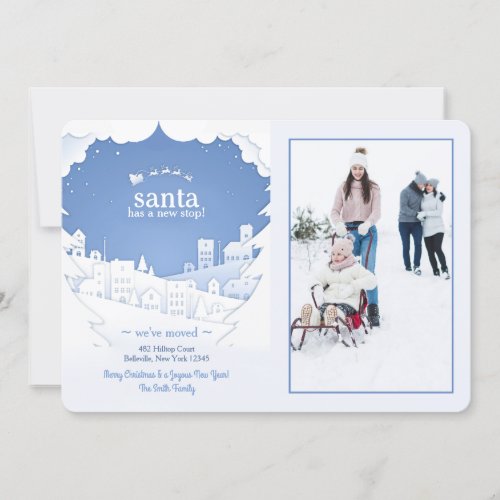 Santa Has A New Stop Holiday Photo Card