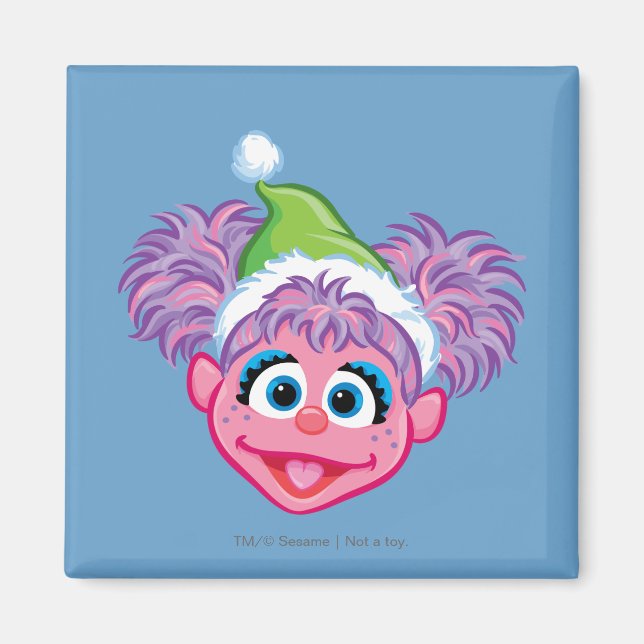 Santa Hat Abby Magnet (Front)