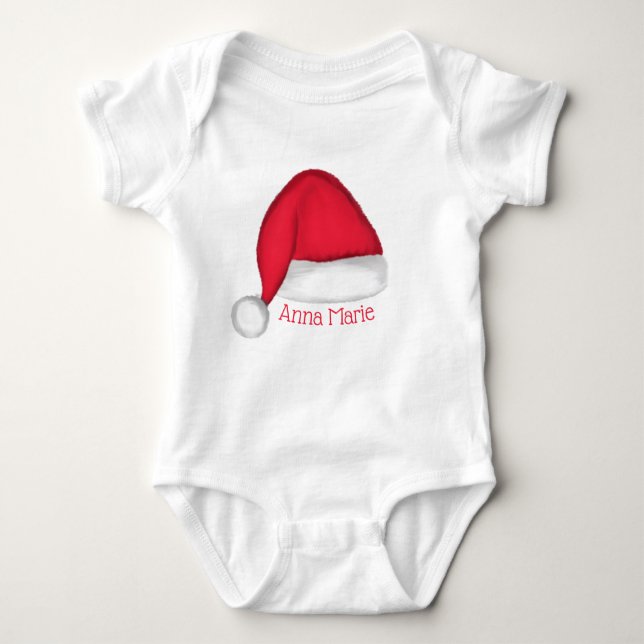 Santa Hat Baby T Shirt (Front)