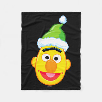 Santa Hat Bert  Fleece Blanket