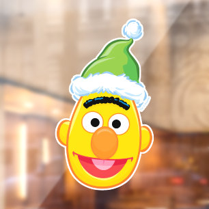 Santa Hat Bert Window Cling
