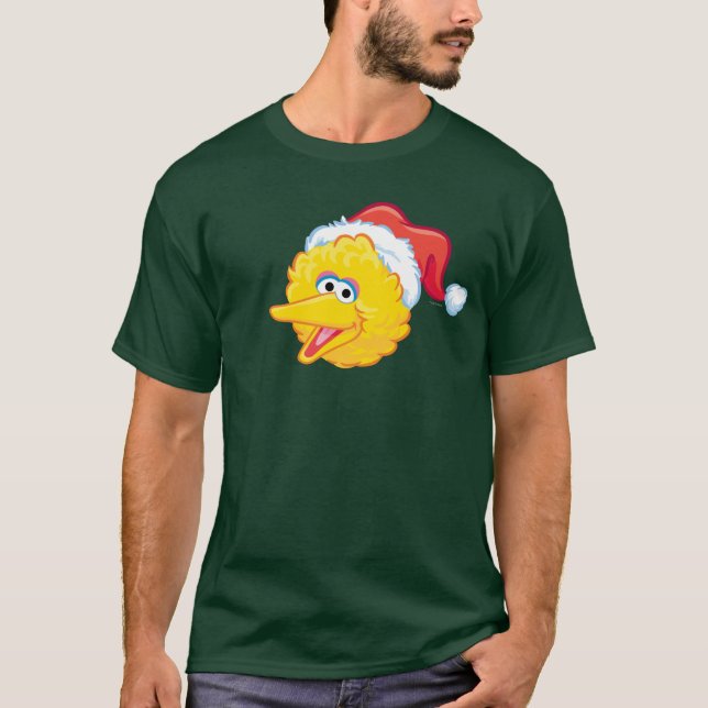 Santa Hat Big Bird T-Shirt (Front)
