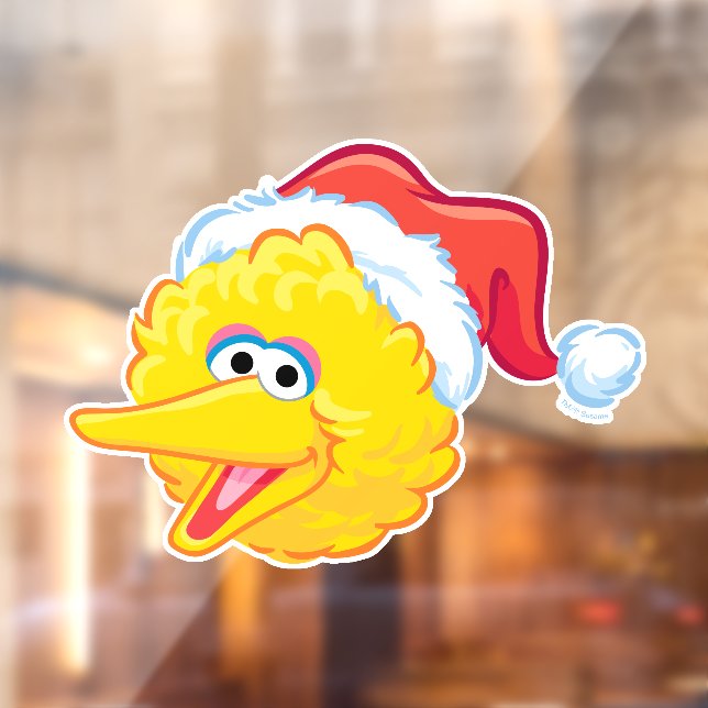 Santa Hat Big Bird Window Cling (Sheet 2)