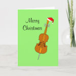 Santa Hat Cello Christmas