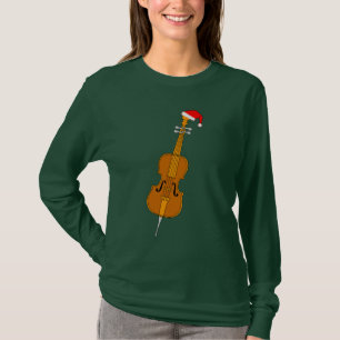 Santa Hat Cello T-Shirt
