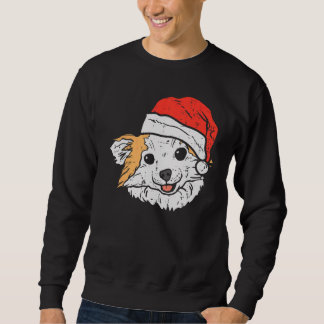 Santa Hat Chihuahua Chiwawa Christmas Xmas Dog Sweatshirt