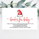 Santa Hat Christmas Baby Shower Books For Baby Enclosure Card<br><div class="desc">This is a Santa Baby Red Hat Christmas Holiday Baby Shower Books For Baby Enclosure Card!</div>