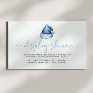 Santa Hat Christmas Baby Shower Display Shower Enclosure Card