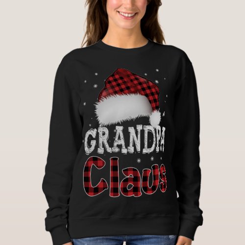 Santa Hat Christmas Costume Family Matching Grandp Sweatshirt