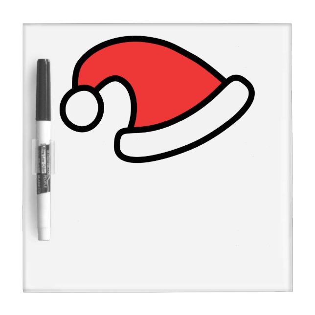 Santa Hat, Christmas Dry Erase Board (Front)