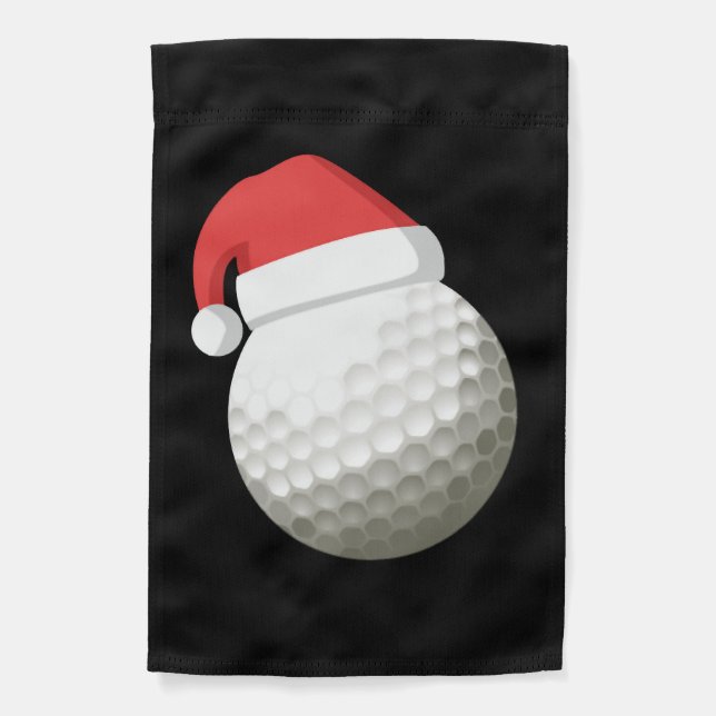 Santa Hat Christmas Golf Garden Flag (Front)
