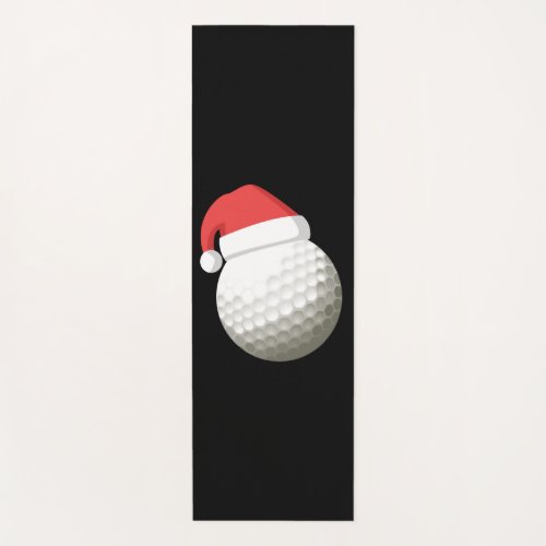 Santa Hat Christmas Golf Yoga Mat