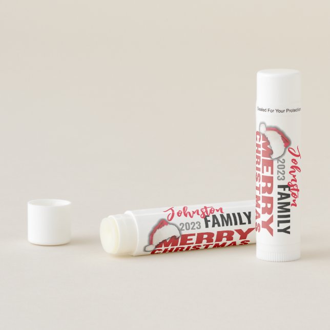 Santa Hat Christmas Party Favors Adults Lip Balm (In Situ)