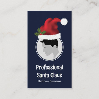 Santa Hat Custom Photo Template Professional Santa Business Card