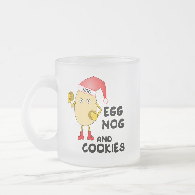 Santa Hat Egg Nog Mug (Left)