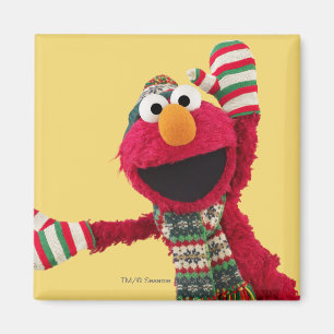 Santa Hat Elmo Magnet