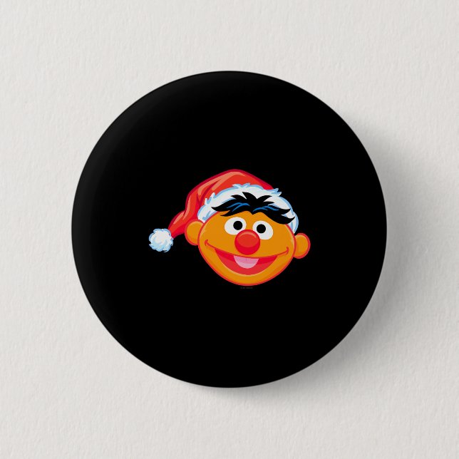 Santa Hat Ernie  Button (Front)