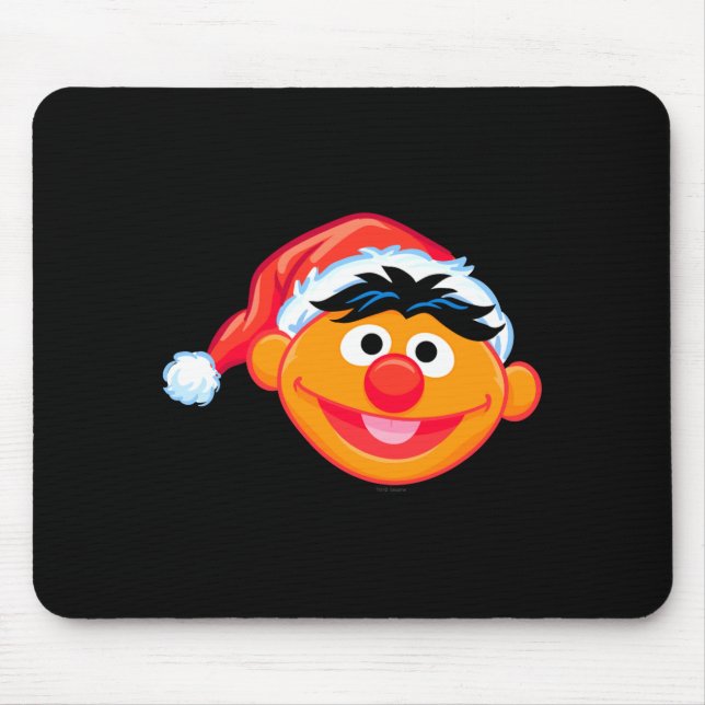 Santa Hat Ernie  Mouse Pad (Front)
